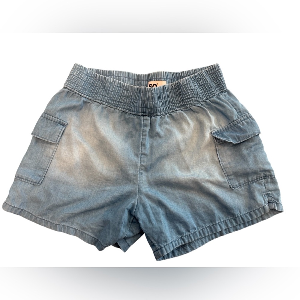 Casual Blue Denim Shorts SO-Kohls size L 10/12